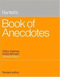 Cover of Bartlett's book of anecdotes by Clifton Fadiman