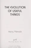 Cover of The Evolution of Useful Things by Henry Petroski